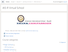 Tablet Screenshot of moodle.aisr.org